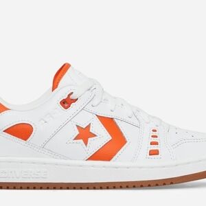 Converse White and Orange Sneakers